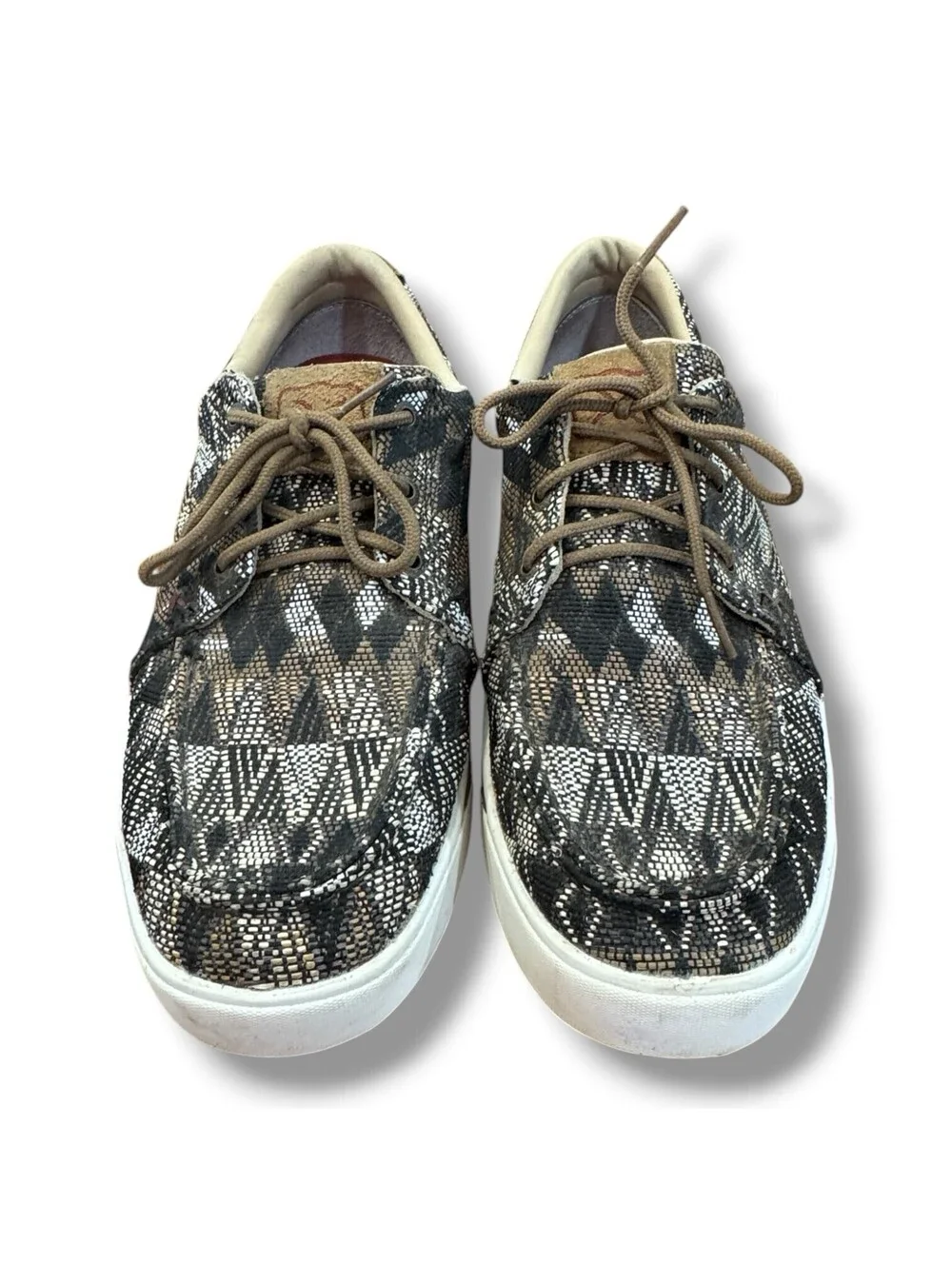 Twisted X Black Multi Kicks Lace Up Sneaker Aztec Casual MCA0044 Men’s Size 11
